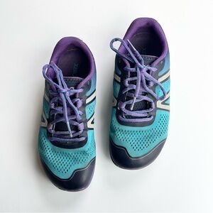 Xero HFS Women's 7.5 Barefoot Minimalist Running Shoes Blue Purple Lighty Used